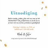 Uitnodiging oktoberfest bier illustratie confetti 3