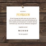 Uitnodiging pensioen bierglas met foto en leeftijd 3