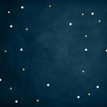 Uitnodiging pensioenfeest krijtbord goud lampjes confetti Achterkant