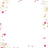 Uitnodiging pyjama party illustratie slaapmasker confetti Achterkant