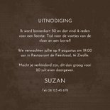 Uitnodiging retro 1976 3d stralen gekleurd vijftig jaar 3