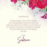 Uitnodiging rode pioenrozen 70 jaar in hout 3