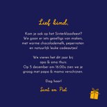 Uitnodiging sinterklaasfeest met sint en piet 3