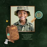 Uitnodiging survival feestje stoer expeditie scouting 2