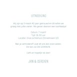 Uitnodiging tuinfeest met kader van bloemen romantisch 3