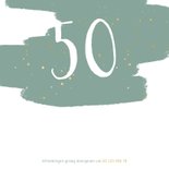 Uitnodiging verfveeg gouden spetters vierkant 2