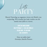 Uitnodiging verjaardag 70 jaar 1956 ballonnen blauw fotos 3