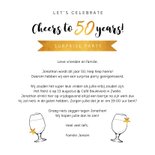 Uitnodiging verjaardag confetti 50 jaar 3