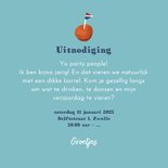 Uitnodiging verjaardag feestje borrel biba confetti 3