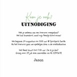 Uitnodiging verjaardag voetbal veld confetti foto toernooi 3