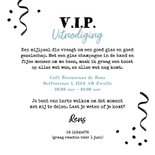 Uitnodiging verjaardagsfeest borrel party champagne foto's Achterkant