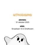 Uitnodiging voor een Halloween feestje 2