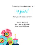 Uitnodiging voor een kinderfeestje met een luiaard 2