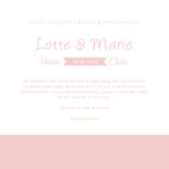 Uitnodiging voor opdraging van meisjes tweeling silhouet 3