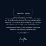 Uitnodiging vormsel kruis donkerblauwe achtergrond 3