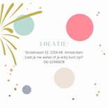 Uitnodigingen Feest - Let's party met bollen en vuurwerk 2