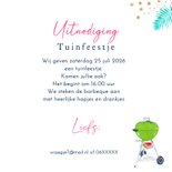 Uitnodigingskaart BBQ tuinfeestje 3