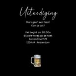 Uitnodigingskaart bier foto 3