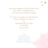 Uitnodigingskaart gender reveal party balonnen 3