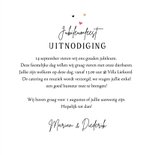 Uitnodigingskaart jubileum 50 jaar vintage oldtimer hartjes  3