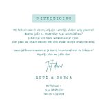 Uitnodigingskaart tuinfeest tropisch cocktails zomer 3