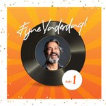 Vaderdag kaart met muziekthema eigen foto op vinyl record 2