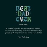 Vaderdagkaart best dad ever typografisch sterren stoer 3
