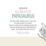 Vaderdagkaart dinosaurusjes dochter zoon papasaurus 3