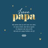 Vaderdagkaart illustratie beren hartjes papabeer goud 3