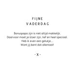 Vaderdagkaart liefste bonus papa blauw confetti 3