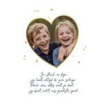 Vaderdagkaart liefste papa 2 fotokader harten gouden rand 2