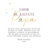 Vaderdagkaart liefste papa 2 fotokader harten gouden rand 3