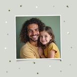 Vaderdagkaart met confetti en liefste papa groen 2