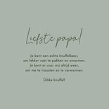 Vaderdagkaart met confetti en liefste papa groen 3