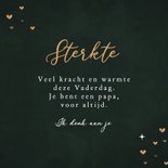 Vaderdagkaart stijlvol sterkte hartjes verlies kind 3