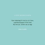 Vaderdagkaart superbonuspapa typografisch blauw 3