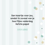 Vaderdagkaart voor de liefste papa hip met confetti 3
