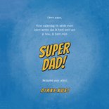 Vaderdagkaart you're a SUPER DAD in comic stijl 3