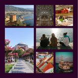 Vakantie collage vierkant met 5 foto's 2
