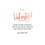Vakantiekaart cocktails fijne vakantie tropisch 3