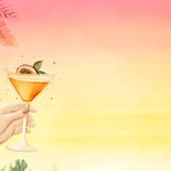 Vakantiekaart fijne vakantie proost cocktails 2