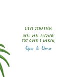 Vakantiekaart fijne vakantie tropische palmbomen kleurrijk 3