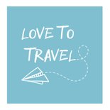 Vakantiekaart fotocollage 'Love to Travel' 2