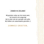 Vakantiekaart groeten uit Zeeland 3
