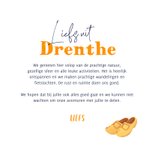 Vakantiekaart liefs uit Drenthe Nederland foto illustraties 3