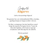Vakantiekaart mediterraans tegeltjes sinaasappels fotokaart 3