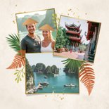 Vakantiekaart Vietnam Azië groetjes tropisch fotokaart 2