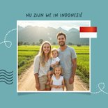 Vakantiekaart wereldreis wereldbol foto's rondreis 2