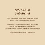 Vakantiekaart Zuid Afrika leeuw fotocollage safari 3