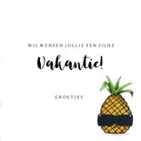 vakantiekaarten Refresh, Relax, Recharge Ananas 3